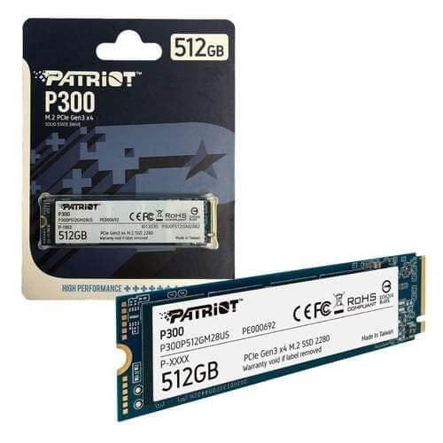 512GB PATRIOT P300 NVME M.2 SSD