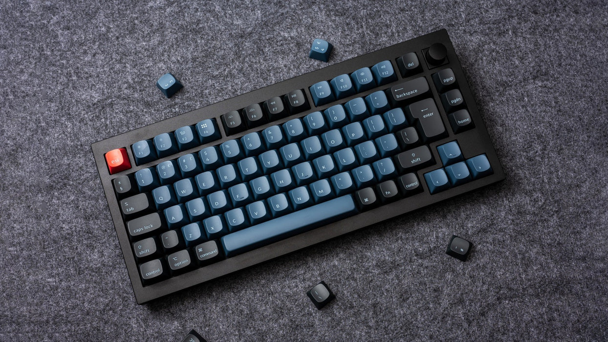 Keychron Q1 Knob QMK Carbon Black RGB 75% ISO UK Gateron Brown